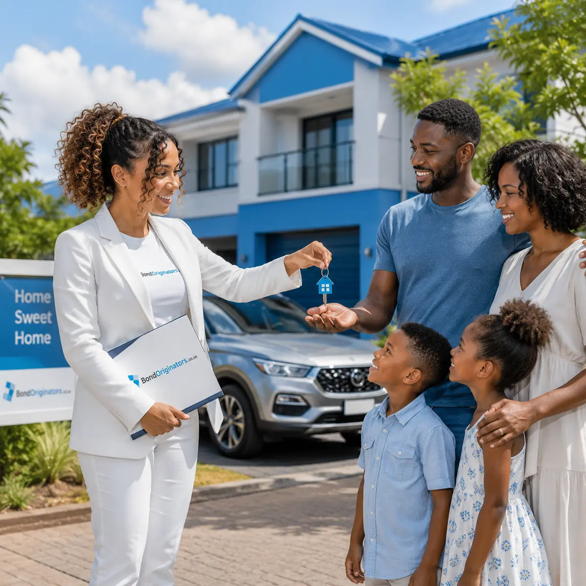 Cape Town Bond Originator Presents Keys to house for a family in South Africa